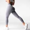 Grey Knockout Seamless Leggings -NVGTN Store DSC08353