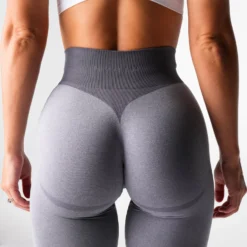 Grey Knockout Seamless Leggings -NVGTN Store DSC08356