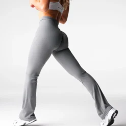 Charcoal Effortless Flare Leggings -NVGTN Store DSC08363 1