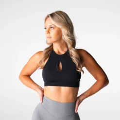 Black Endeavor Seamless Bra 8 Black Endeavor Seamless Bra -NVGTN Store DSC08368