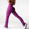 Deep Violet Effortless Flare Leggings -NVGTN Store DSC08371 1