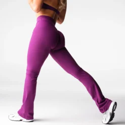Deep Violet Effortless Flare Leggings