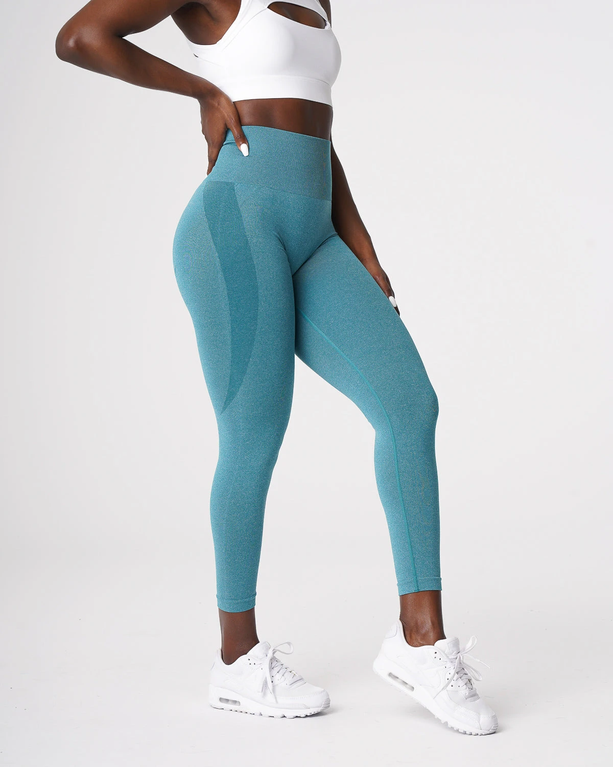 Teal Contour Seamless Leggings 3 Teal Contour Seamless Leggings