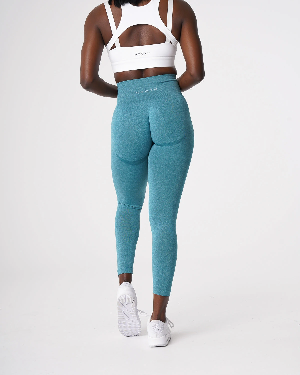Teal Contour Seamless Leggings 4 Teal Contour Seamless Leggings - Image 2