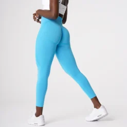 Aqua Contour Seamless Leggings