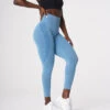 Sky Blue Contour Seamless Leggings -NVGTN Store DSC08474