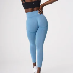 Sky Blue Contour Seamless Leggings -NVGTN Store DSC08478