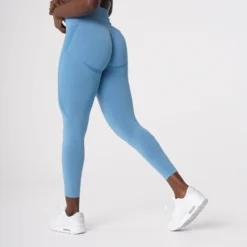 Sky Blue Contour Seamless Leggings -NVGTN Store DSC08484