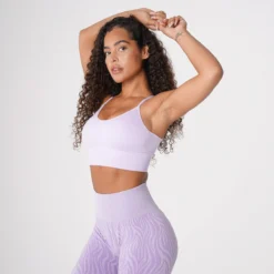 Lavender Flourish Seamless Bra -NVGTN Store DSC08644