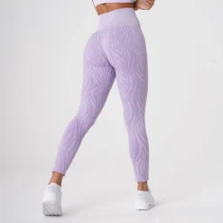 Lilac Zebra Seamless Leggings -NVGTN Store DSC08657
