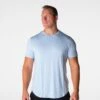 Sky Blue Tech Fitted Tee -NVGTN Store DSC08771 1
