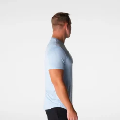 Sky Blue Tech Fitted Tee 8 Sky Blue Tech Fitted Tee -NVGTN Store DSC08774