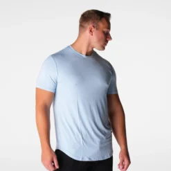 Sky Blue Tech Fitted Tee 9 Sky Blue Tech Fitted Tee -NVGTN Store DSC08779