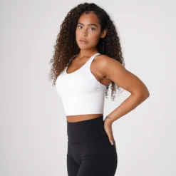 White Matrix Bra Top -NVGTN Store DSC08915