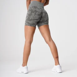 Khaki Green Camo Seamless Shorts