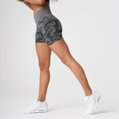 Black Camo Seamless Shorts -NVGTN Store DSC09054 1