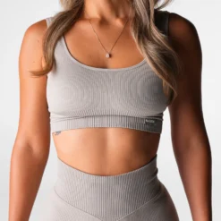 Driftwood Harmony Ribbed Seamless Bra -NVGTN Store DSC09086