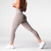 Taupe Geo Seamless Leggings