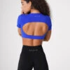 Sapphire Blue Open Back Tee