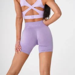 Lilac Pro Seamless Shorts -NVGTN Store DSC09244
