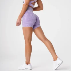 Lilac Camo Seamless Shorts