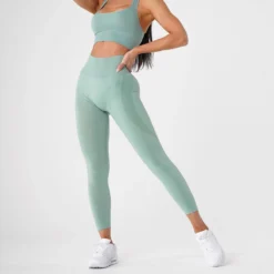 Sage Green Contour Seamless Leggings -NVGTN Store DSC09280
