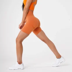 Burnt Orange Biker Shorts -NVGTN Store DSC09337