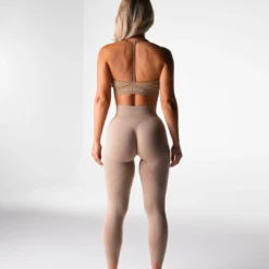 Beige Wander Seamless Bra -NVGTN Store DSC09431