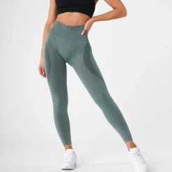 Forest Green Contour Seamless Leggings -NVGTN Store DSC09489