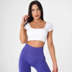 White Serene Seamless Bra -NVGTN Store DSC09513