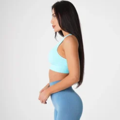 Aqua Galaxy Ribbed Seamless Bra -NVGTN Store DSC09586