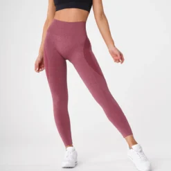Maroon Contour Seamless Leggings -NVGTN Store DSC09631