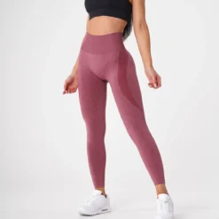 Maroon Contour Seamless Leggings