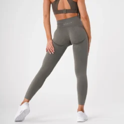 Khaki Green Curve Seamless Leggings -NVGTN Store DSC09702