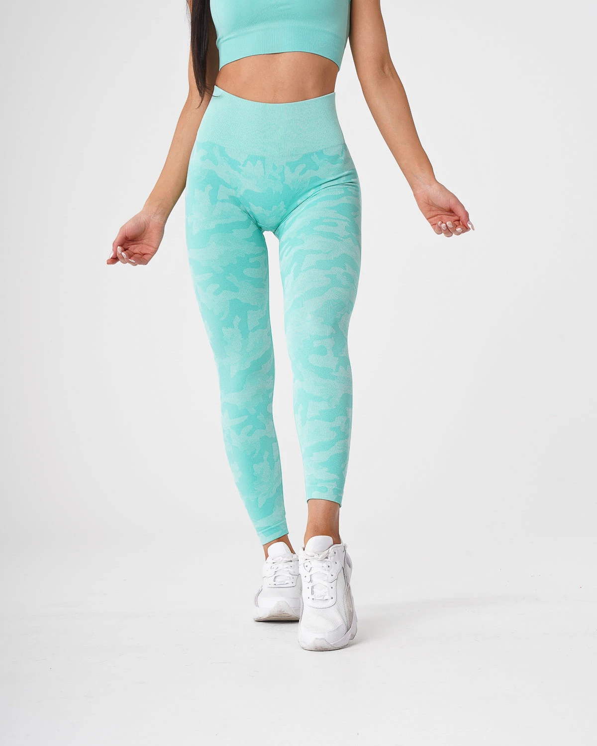 Mint Camo Seamless Leggings 6 Mint Camo Seamless Leggings - Image 4