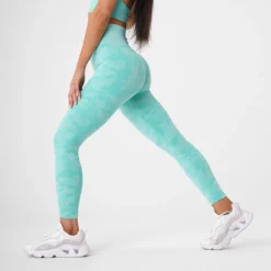 Mint Camo Seamless Leggings 8 Mint Camo Seamless Leggings -NVGTN Store DSC09786