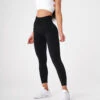 Black Solid Seamless Leggings