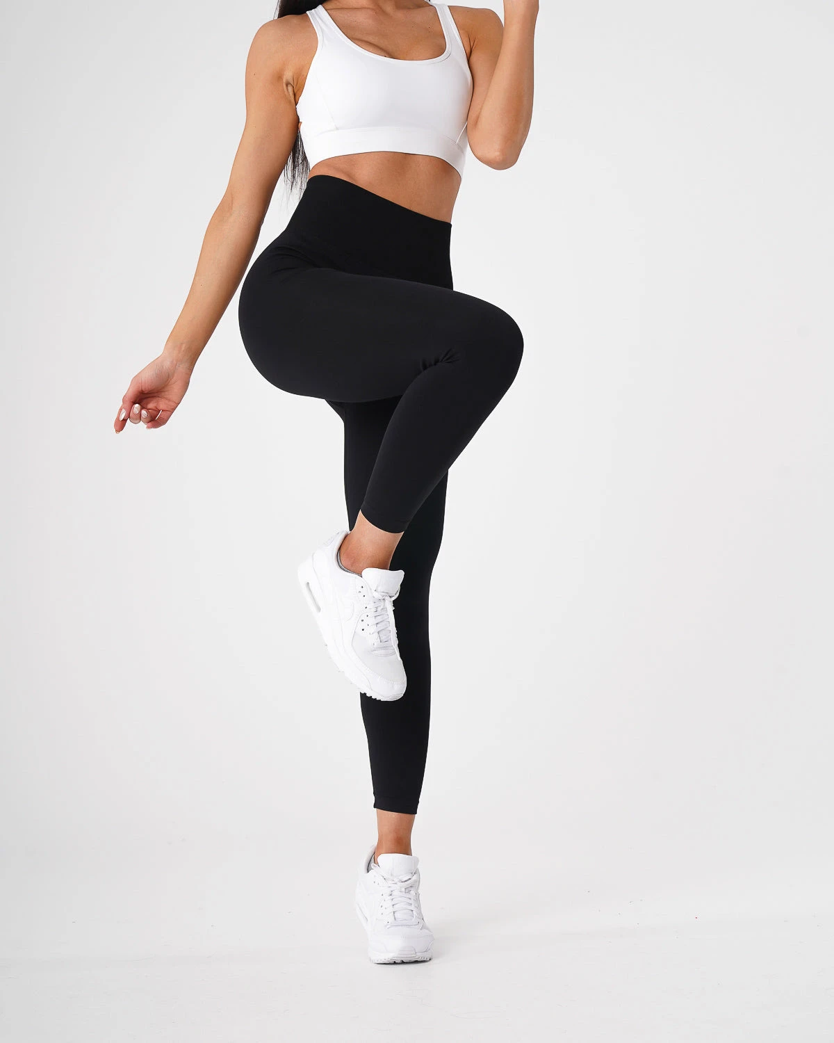 Black Solid Seamless Leggings 5 Black Solid Seamless Leggings - Image 3